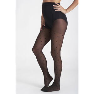 Καλσόν εγκυμοσύνης λεπτό με print πουά 30 deniers 