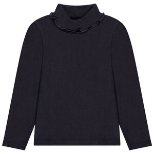 Πλεκτό μπλουζάκι με ριπ και ζακέτα για κορίτσι 