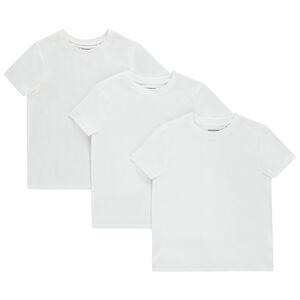 Lot de 3 t-shirts manches courtes unis pour garçon 