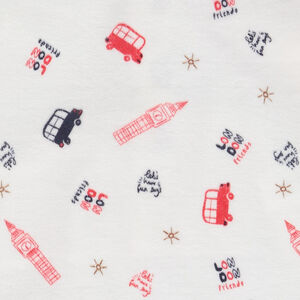 Φορμάκι βελουτέ με σχέδιο London trip για bebe αγόρι  Main Φορμάκι βελουτέ με σχέδιο London trip για bebe αγόρι