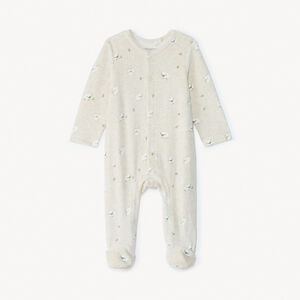 Dors-bien en velours imprimé mouton pour bébé  