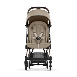 Compact καρότσι Coya ροζ χρυσό - Κάθισμα μπεζ 