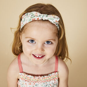 Σετ φόρεμα + κορδέλα με floral σχέδιο για bebe κορίτσι 