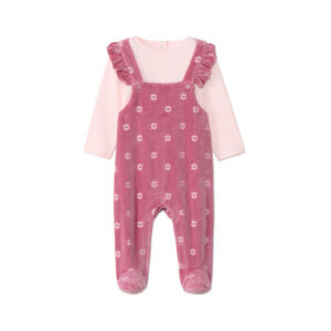 Dors-bien effet 2 en 1 bi-matière à fleurs pour bébé fille  Main Dors-bien effet 2 en 1 bi-matière à fleurs pour bébé fille