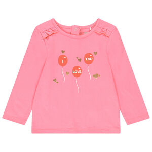 T-shirt μακρυμάνικο με οργανικό βαμβάκι για bebe κορίτσι 