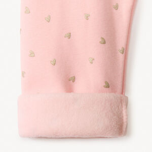 Παντελόνι φόρμας με glitter καρδιές για μωρό κορίτσι 