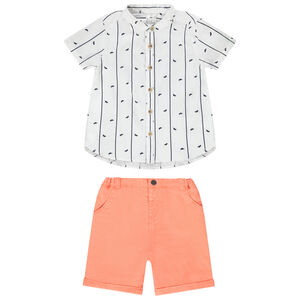 Σέτ 2 τμχ. από βαμβάκι για μωρό αγόρι 