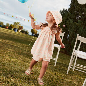 Σύνολο 2 τεμαχίων με τοπ και σορτς από αγγλικό κέντημα για κορίτσι βρέφος. 