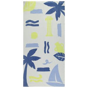 Πετσέτα παραλίας εponge print Mykonos για αγόρι 