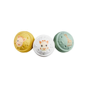 3 Μουσικές μπαλίτσες από 100% φυσικό καουτσούκ - Σόφι η καμηλοπάρδαλη  