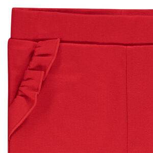 Κολάν milano μονόχρωμο με τσέπες με βολάν για bebe κορίτσι 