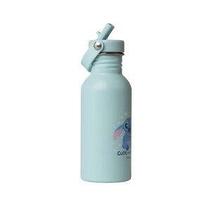 Gourde isotherme avec paille 500ml Stitch Disney bleu Main Gourde isotherme avec paille 500ml Stitch Disney bleu