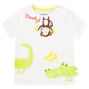 T-shirt κοντομάνικο σχέδιο ζωάκια για bebe αγόρι Main T-shirt κοντομάνικο σχέδιο ζωάκια για bebe αγόρι