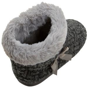 Πλεκτά ψηλά παντοφλάκια με γούνινη επένδυση 