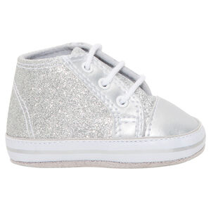 Mποτάκια με παγιέτες και κορδόνια 