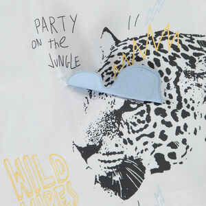 Αμάνικο μπλουζάκι print με flap 3D γυαλιά για αγόρι 