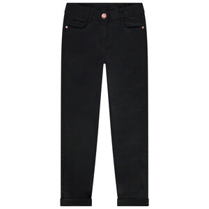 Παντελόνι slim σε twill μονόχρωμο για κορίτσι 