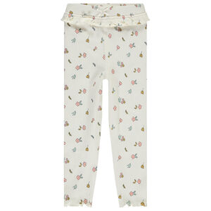 Μακρύ σλιπ με βολάν και φαντεζί σχέδιο για bebe κορίτσι 