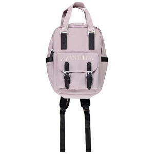 Sac à dos en toile avec détails contrastés et print pour fille Main Sac à dos en toile avec détails contrastés et print pour fille
