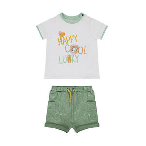 Σετ 2 τμχ. με patch rabat λιοντάρι για bebe αγόρι 