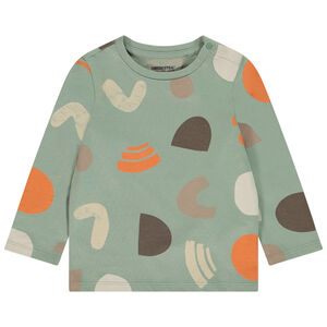 Μπλουζάκι μακρυμάνικο με arty σχέδιο για bebe αγόρι 