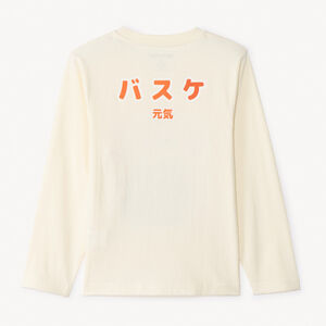 Μπλούζα μακρυμάνικη από jersey με σχέδιο manga μπασκετμπολίστα για αγόρι 