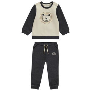 Σέτ τζόκινγκ με σχέδιο λιονταριού για μωρό αγόρι 