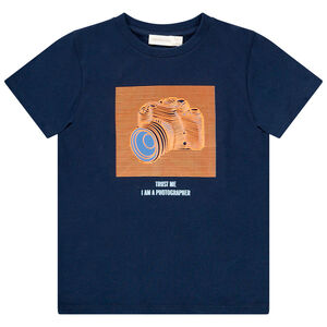 T-shirt βαμβακερό σχέδιο effet 3D για αγόρι Main T-shirt βαμβακερό σχέδιο effet 3D για αγόρι