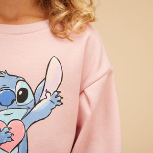 Robe sweat en molleton print Stitch Disney pour fille 