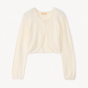 Μπλούζα μπολερό από πλέγμα για κορίτσι 