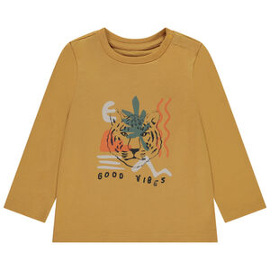 T-shirt μακρυμάνικο με φαντεζί σχέδιο για μωρό αγόρι 