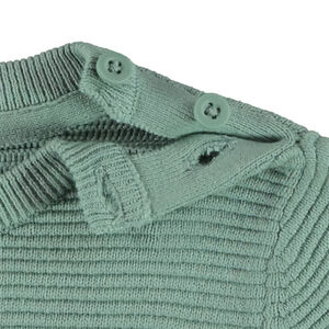 Πουλόβερ πλεκτό με φαντεζί ρίγες για μωρό αγόρι 