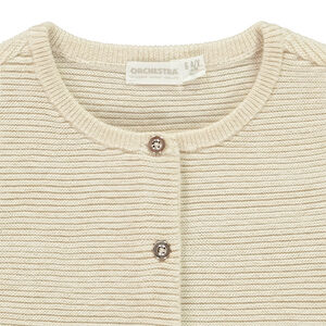 Ζακέτα από πλεκτό με υφή και glitter για κορίτσι 