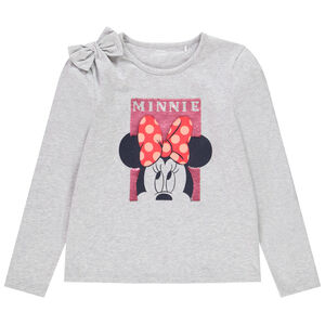 T-shirt μακρυμάνικο Minnie Disney με παγιέτες για κορίτσι Main T-shirt μακρυμάνικο Minnie Disney με παγιέτες για κορίτσι