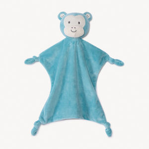 Πλατύ βελούδινο doudou με κεφάλι πιθήκου για μωρό αγόρι 