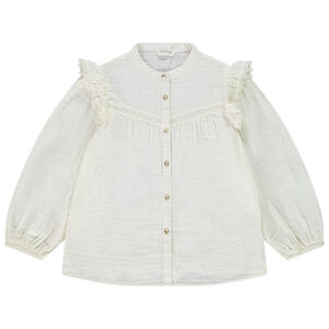 Μακρυμάνικη φούξια πλεκτή μπλούζα για κορίτσι 