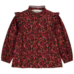 Τουνίκ με μακριά μανίκια και λουλουδάτο σχέδιο για κορίτσι 