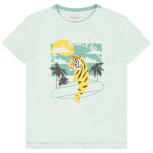 T-shirt manches courtes visuel plage Main T-shirt manches courtes visuel plage