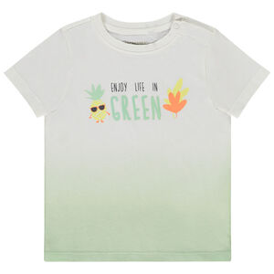 Κοντομάνικο μπλουζάκι με φαντεζί σχέδιο tie and dye για μωρό αγόρι 