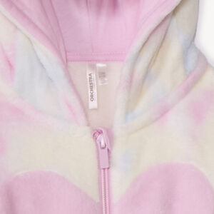 Πιτζάμα sherpa με χαριτωμένο μονόκερο για bebe κορίτσι 