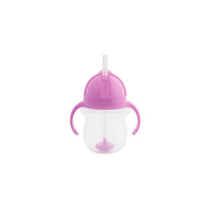 Μεταβατικό κύπελλο με λαβές Munchkin - Click Lock Weighted Straw 207ml, μωβ 