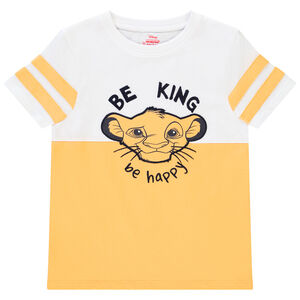 T-shirt με οργανικό βαμβάκι Color block σχέδιο Le roi lion για αγόρι Main T-shirt με οργανικό βαμβάκι Color block σχέδιο Le roi lion για αγόρι