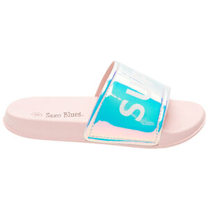 Μπότες με ιριδίζουσες λουρίδες και σχέδιο για κορίτσι 