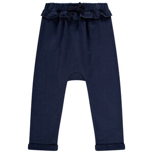 Παντελόνι jogging από πλεκτό με βολάν για μωρό κορίτσι 