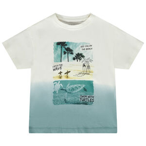 Κοντομάνικο μπλουζάκι effet tie & dye βαμβακερό για αγόρι 