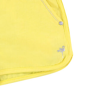 Σορτς μονόχρωμο από jersey με σχέδιο σε ασημένιο foil 