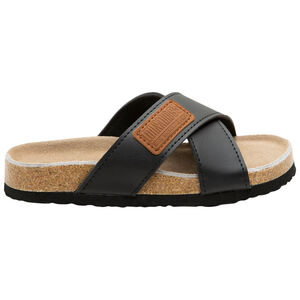 Μουλέρες με λουριά και εφέ δέρματος με ετικέτα από σουέτ για αγόρι 