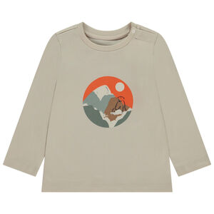 T-shirt μακρυμάνικο με φαντεζί σχέδιο για μωρό αγόρι 