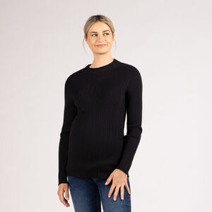 Πλεκτό πουλόβερ κάλτσας με ψηλό γιακά για γυναίκες 