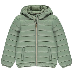 Λεπτό μπουφάν με επένδυση και κουκούλα για κορίτσι 